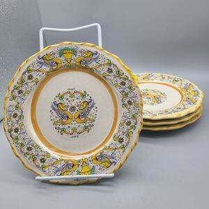 Set (4) Moma Italy Salad Plates Ceramiche Antigianali Lavorate a Mano 7.75" NEW